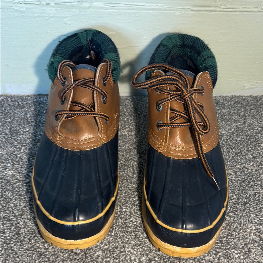 ITASCA Brown and Black Rain & Snow Boots with Lace-Up Design men’s size 7 - Picture 3 of 11